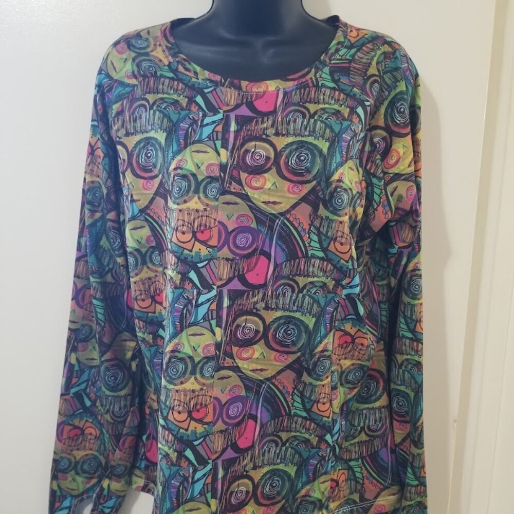 ArtWear by Barb Pritchard Graphic Top Multicolor